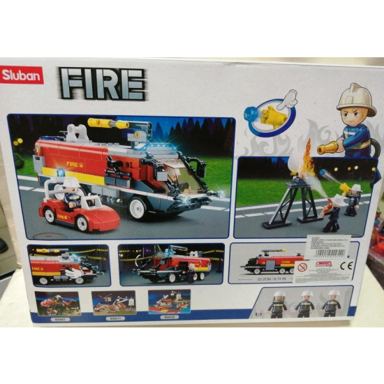 Klocki Sluban b0808 samochody strażackie strażacy 381el-1.jpg